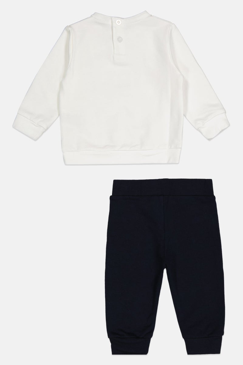 guru G99 by Guru Toddlers Girl 2 Pieces Graphic Print Sweatshirt And Bottom Set, Multicolor - Image 3